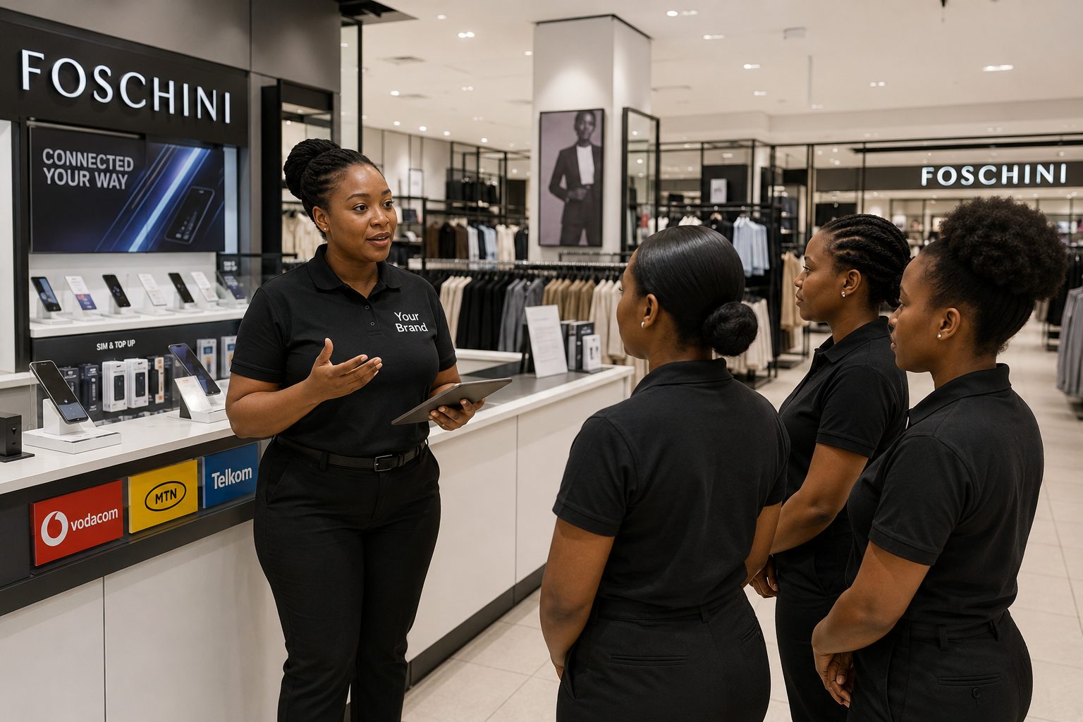 RGB Marketing direct sales agent training a retail team in-store